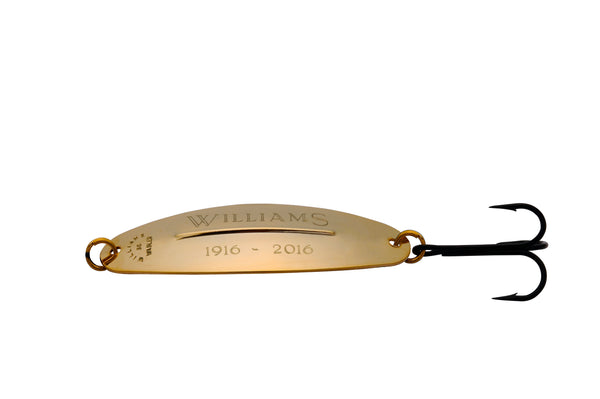 Personalized W50 24K Gold lure with hook
